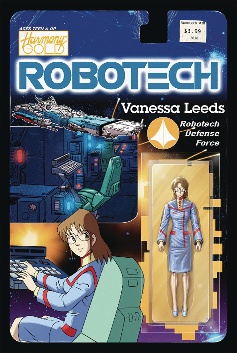 Robotech Vol 3 #18 Cover B Variant Blair Shedd Action Figure Cover