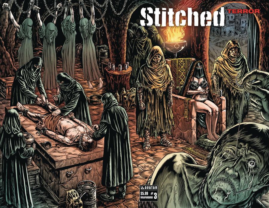 Stitched Terror #3 Cover B Wraparound Cover