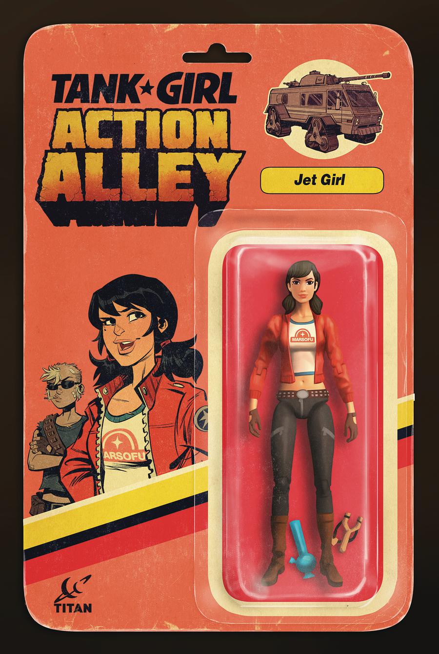 Tank Girl Vol 3 #4 Cover C Variant Jet Girl Action Figure Cover