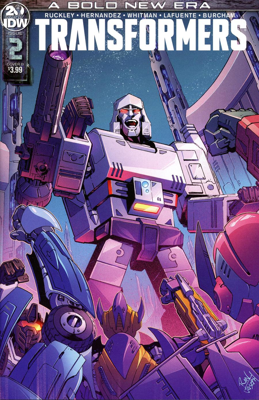 Transformers Vol 4 #2 Cover B Variant Ron Joseph Cover