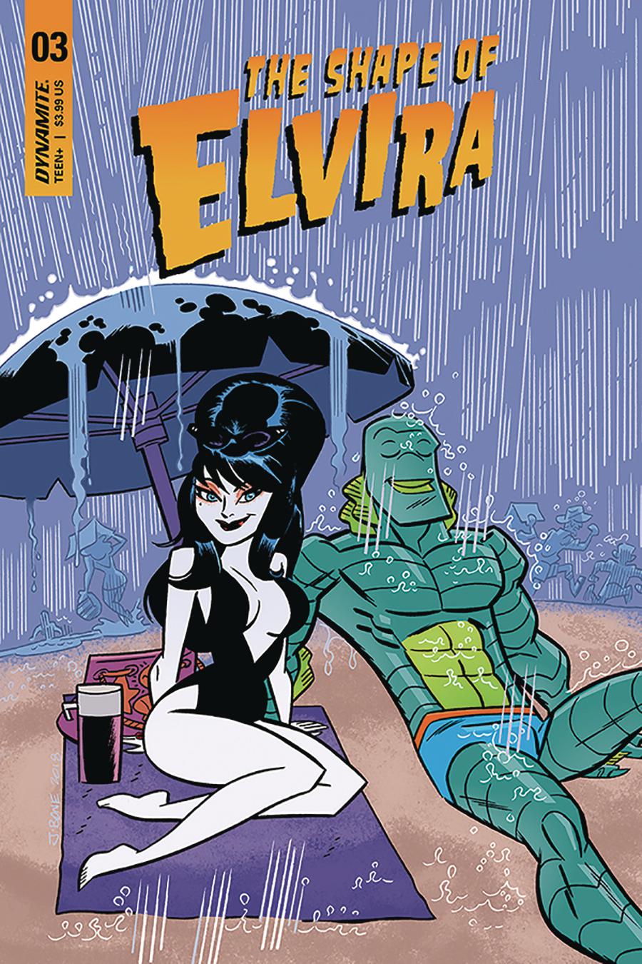 Elvira Shape Of Elvira #3 Cover B Variant J Bone Cover