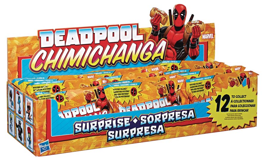 Marvel Deadpool Chimichanga Figure Blind Mystery Box Display
