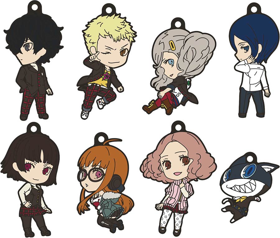 Persona 5 Nendoroid Plus Keychain Blind Mystery Box 8-Piece Display
