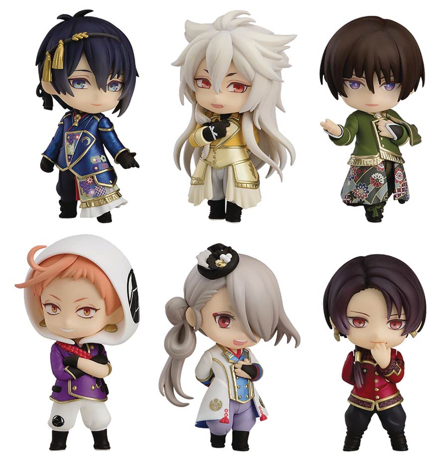 Touken Ranbu The Musical Nendoroid Petite Trading Figure Blind Mystery Box 6-Piece Display