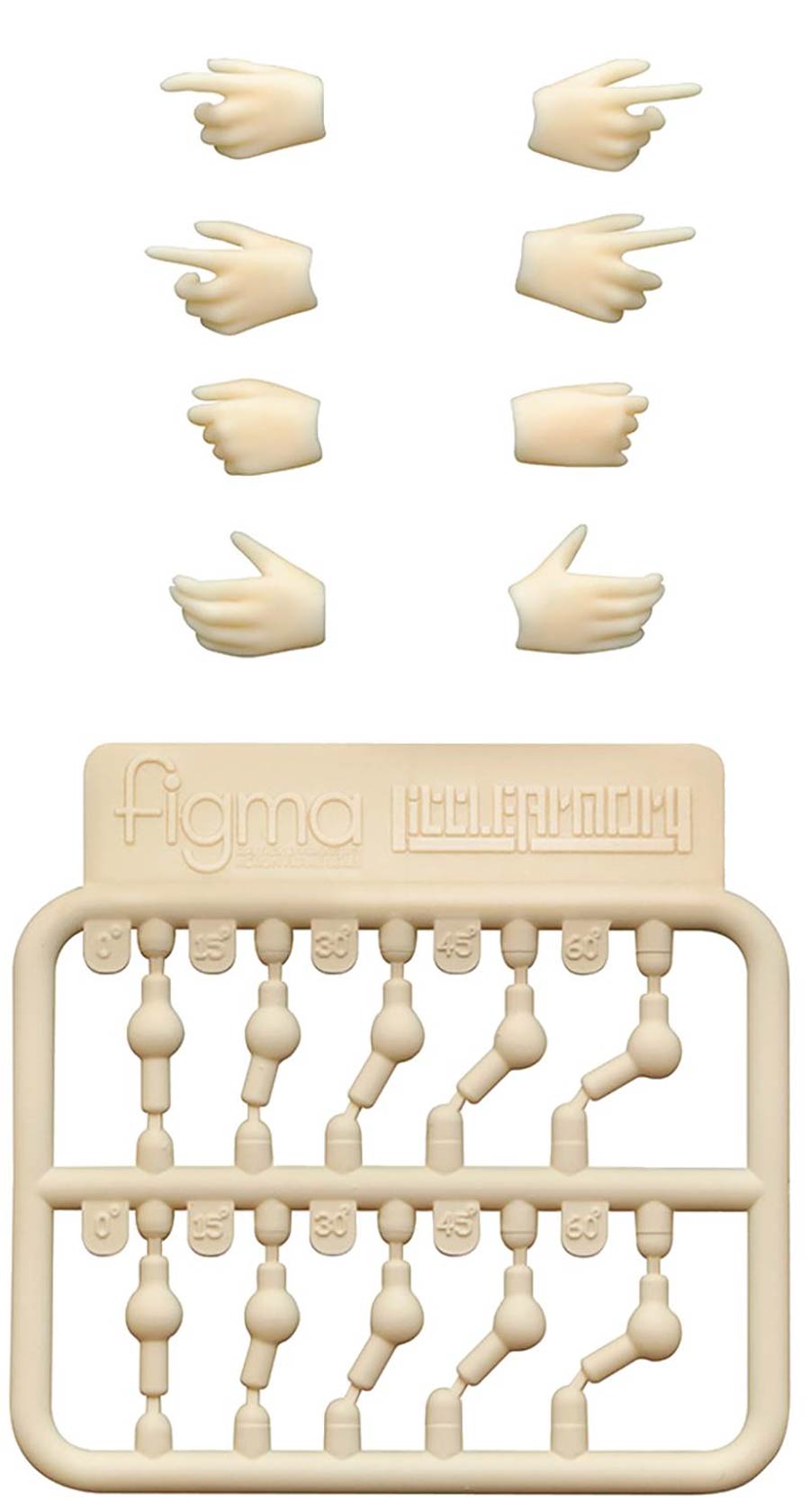 Little Armory OP4 Figma Gun Hands 8-Piece Set