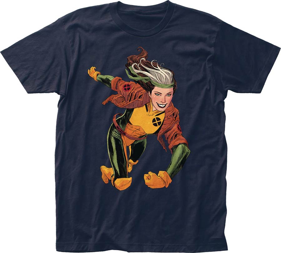 X-Men Rogue Previews Exclusive Navy T-Shirt Large