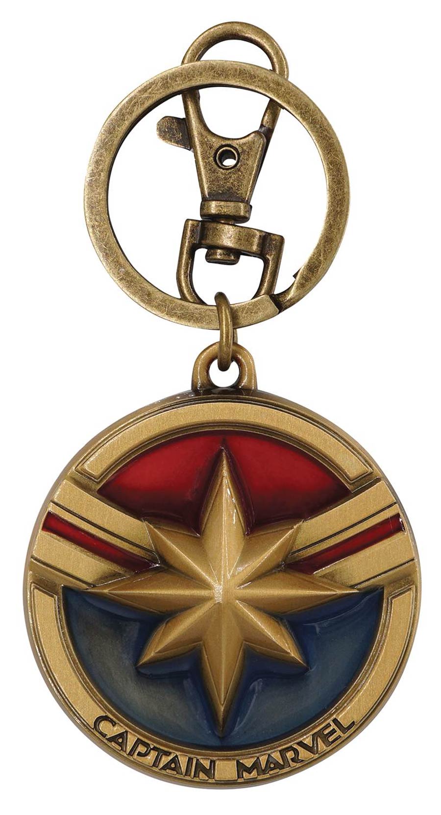 Captain Marvel Pewter Keyring