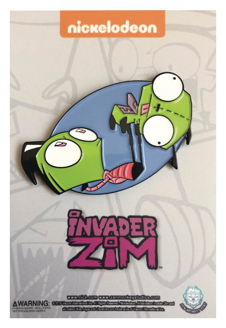 Invader Zim Pin - Workout