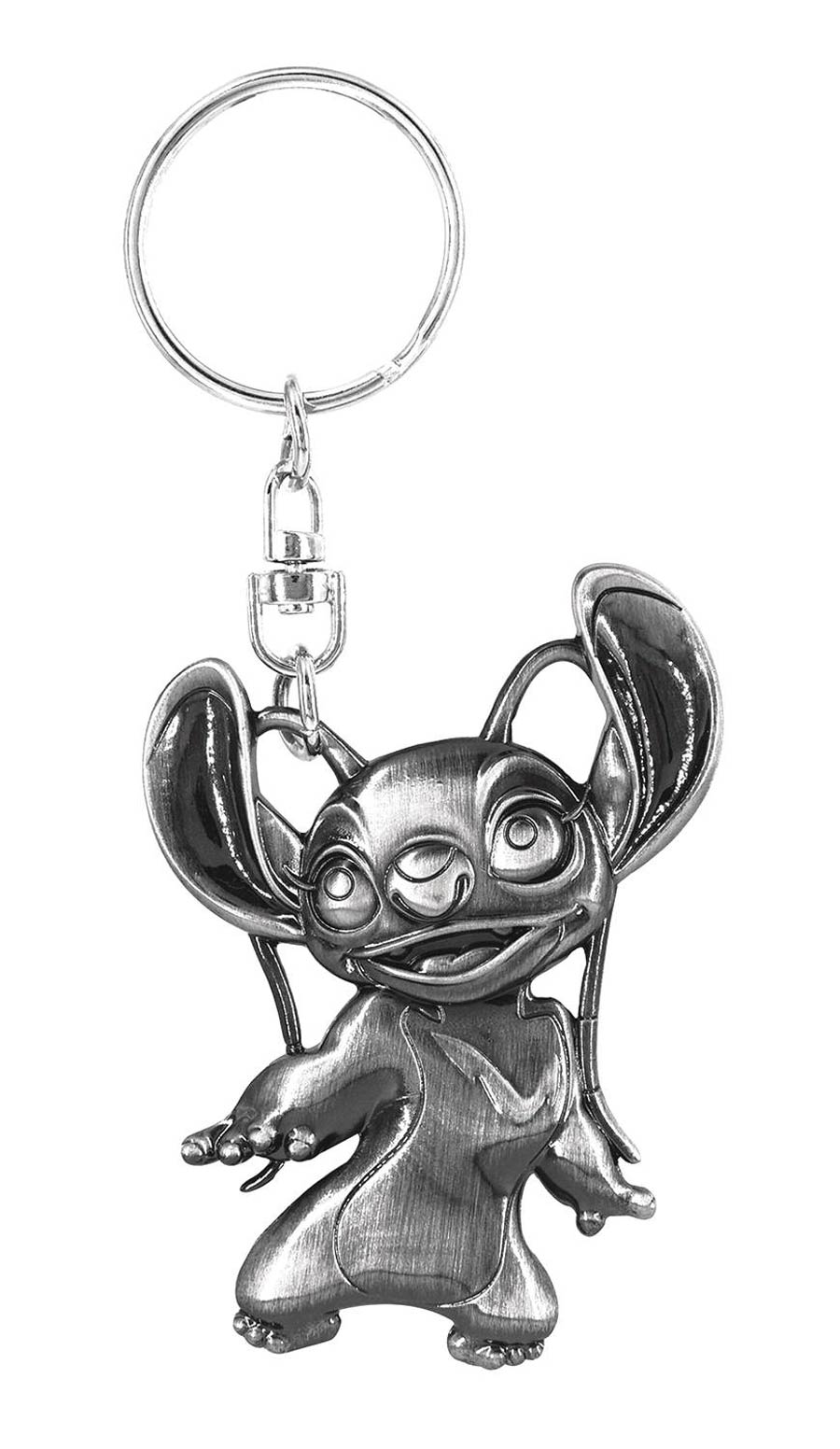 Lilo And Stitch Pewter Keyring - Stitch Angel