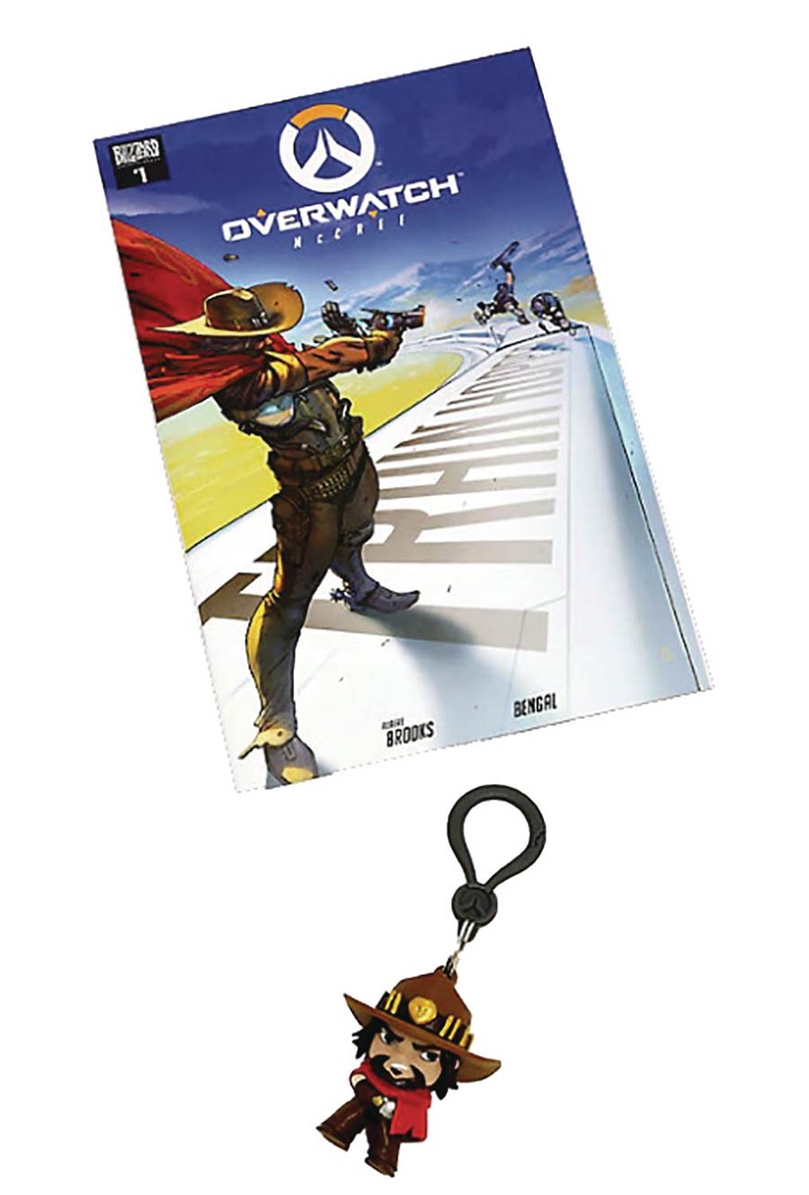 Overwatch Comic & Backpack Hanger Bundle - McCree