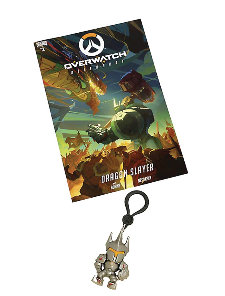 Overwatch Comic & Backpack Hanger Bundle - Reinhardt