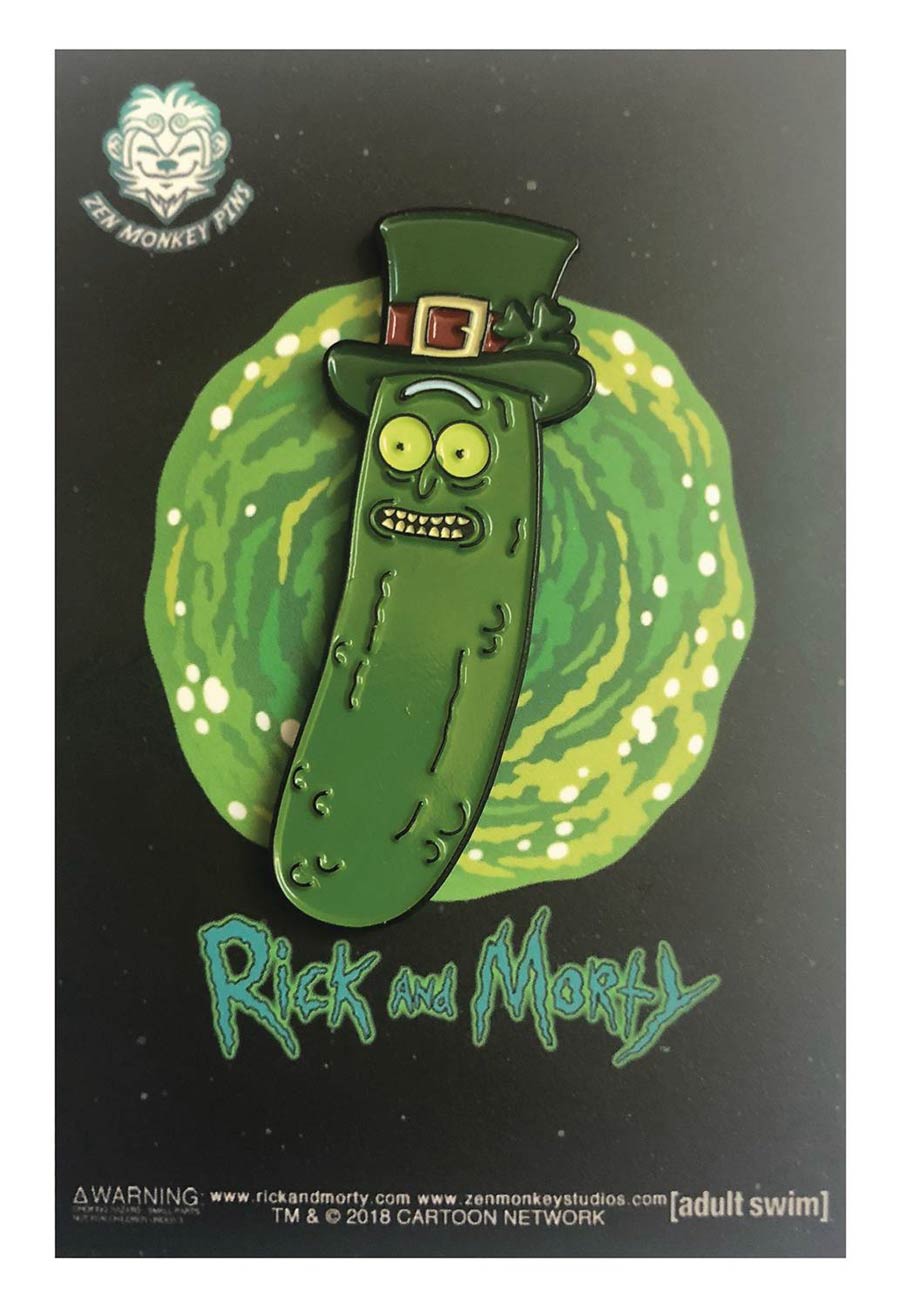 Rick And Morty Pin - St Patricks Pickle Rick