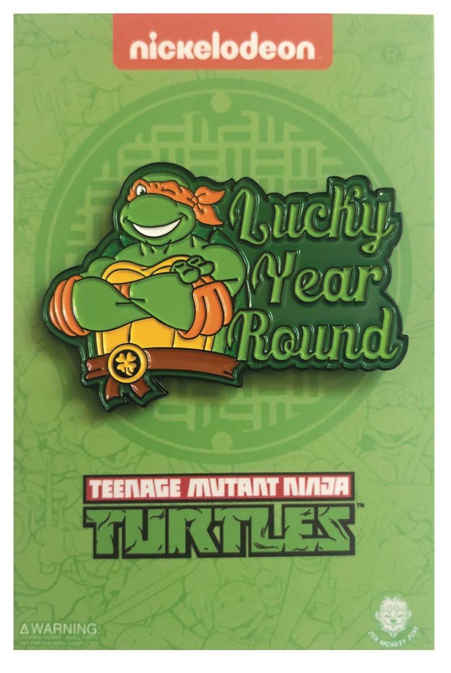 Teenage Mutant Ninja Turtles Lucky Year Round Pin - Michelangelo
