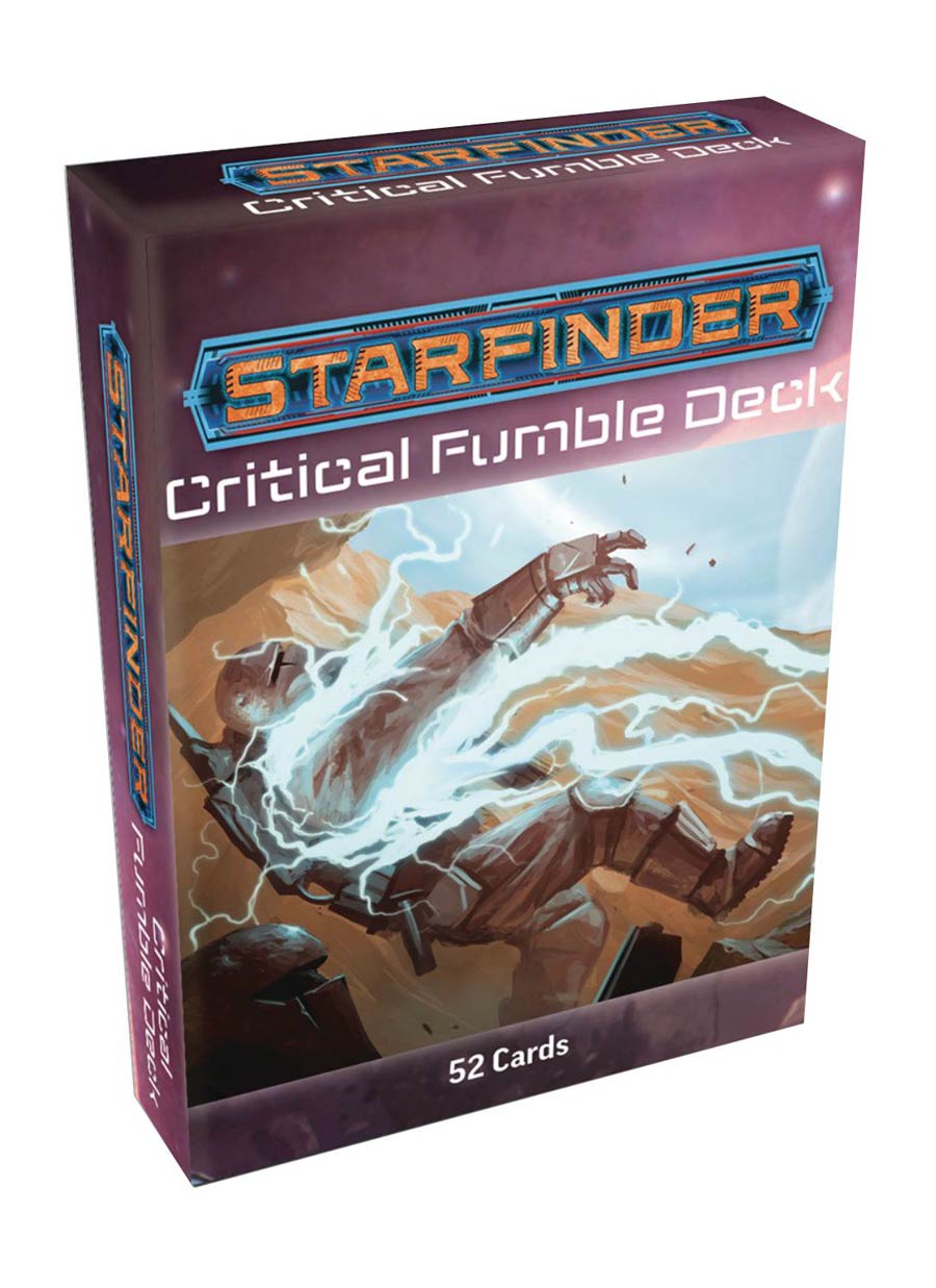 Starfinder RPG Critical Fumble Deck