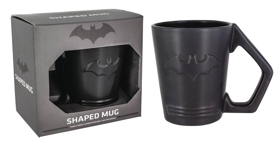 Batman Logo Embossed Dolomite Mug