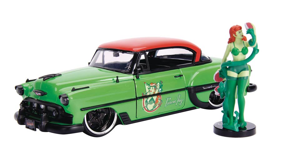 DC Bombshells 1/24 Scale Die-Cast Vehicle - 1953 Chevy Bel Air With Poison Ivy