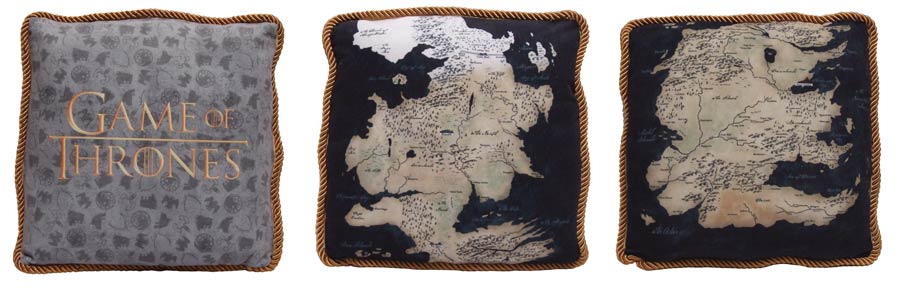 Game Of Thrones Westeros Map Throw Pillow 6-Piece Assortment Case