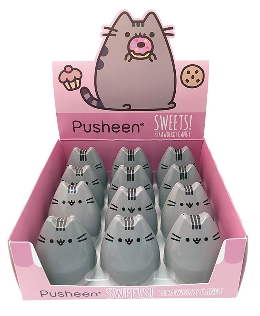 Pusheen Sweets Strawberry Candy Tin 12-Count Display