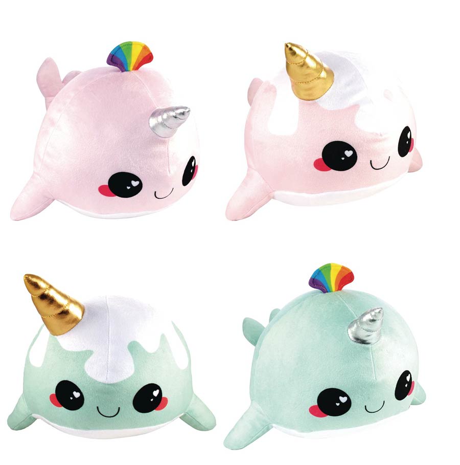 Glitter Galaxy Narwhal 9-Inch Plush 6-Piece Assortment Case