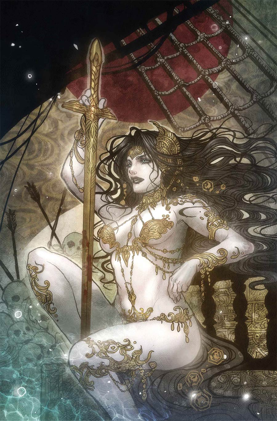 Age Of Conan Belit Queen Of The Black Coast #1 By Sana Takeda Poster