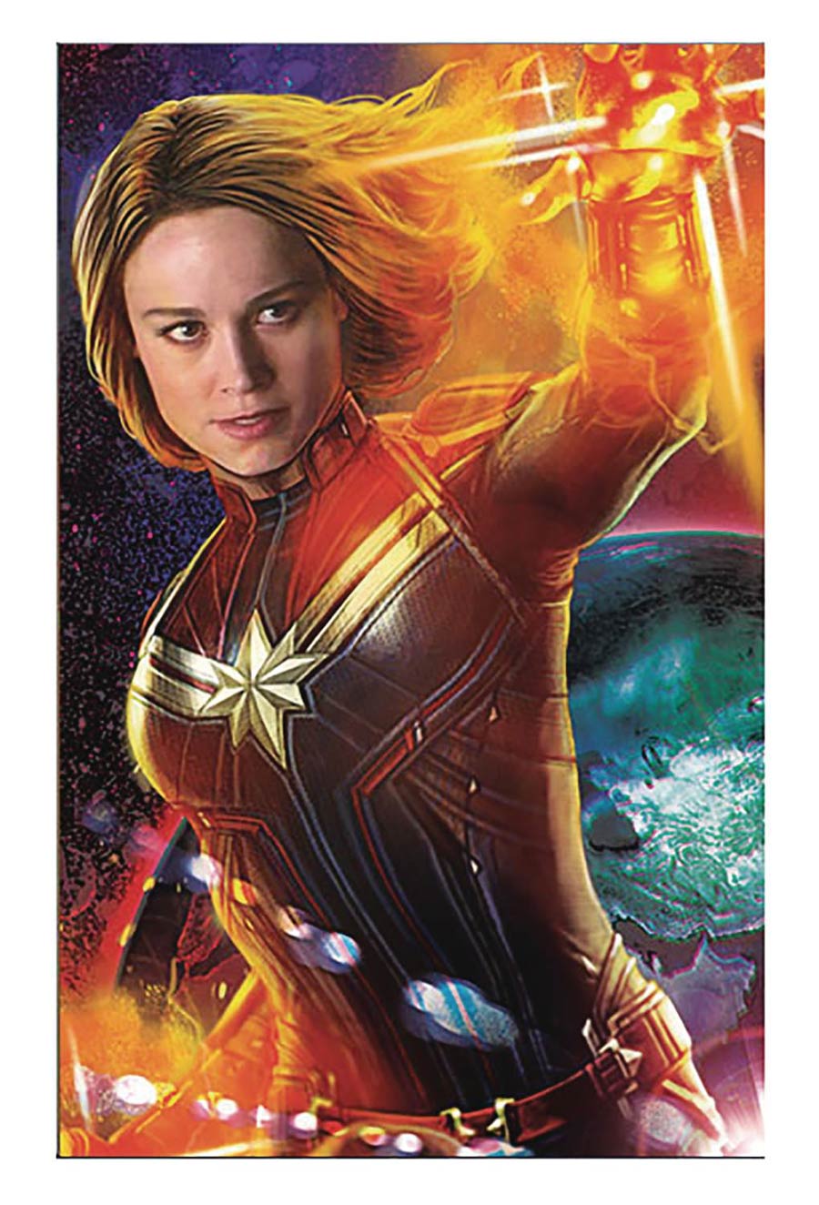Captain Marvel 11x17 Framed Print - Movie Image