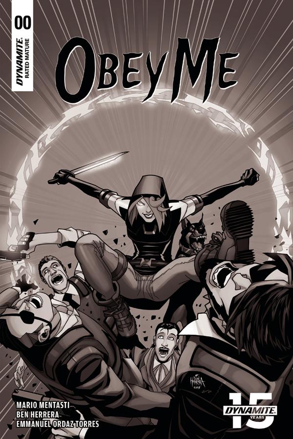 Obey Me #0 Cover D Incentive Ben Herrera Black & White B Cover