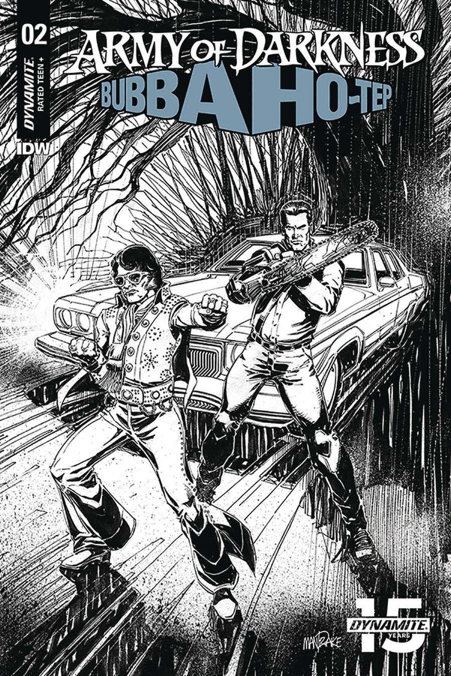 Army Of Darkness Bubba Ho-Tep #2 Cover F Incentive Tom Mandrake Black & White Cover