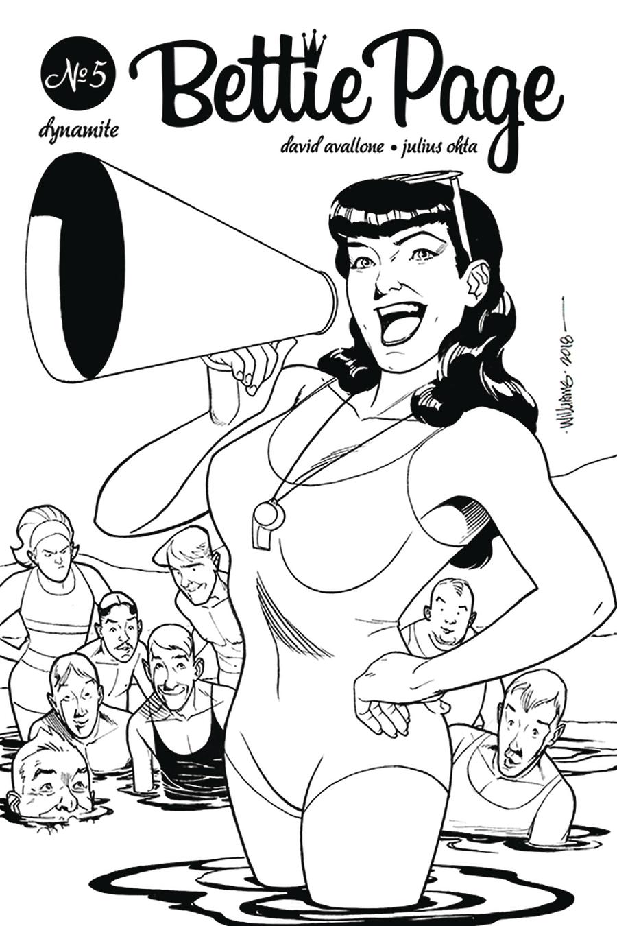 Bettie Page Vol 2 #5 Cover G Incentive David Williams Black & White Cover