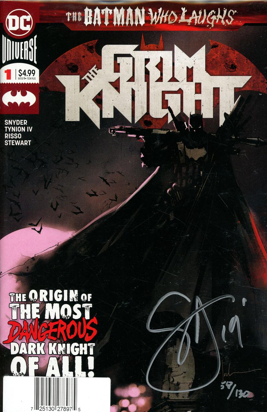 Batman Who Laughs The Grim Knight #1 Cover D DF Signed By Scott Snyder