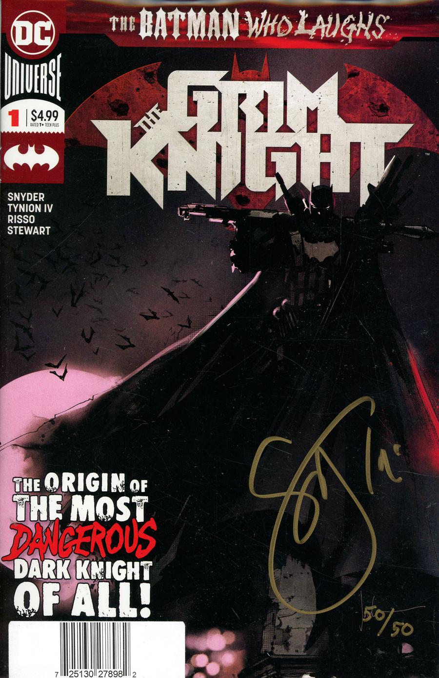 Batman Who Laughs The Grim Knight #1 Cover E DF Gold Signature Series Signed By Scott Snyder