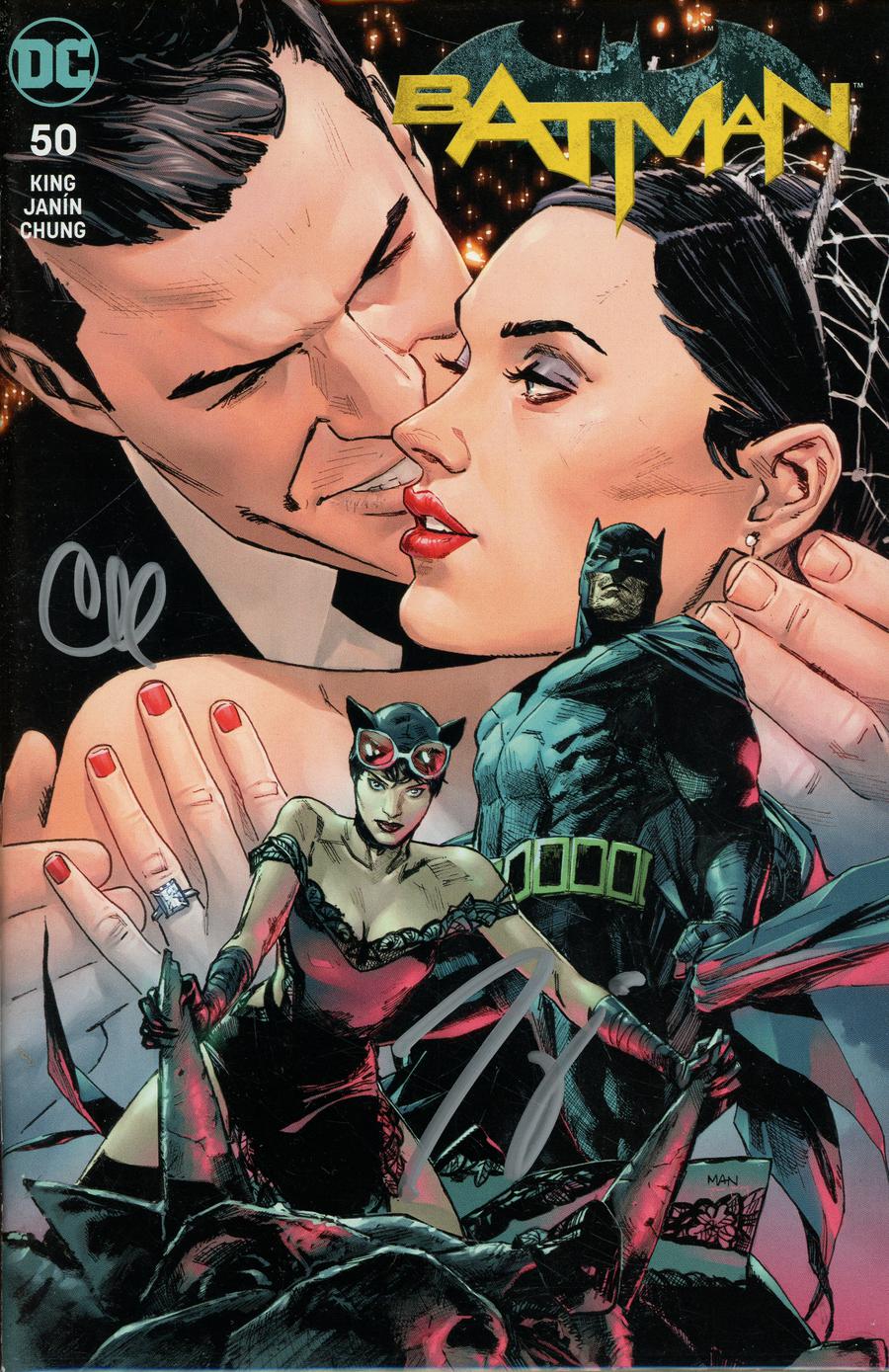 Batman Vol 3 #50 Cover Z-Q DF CSA Exclusive Romance Variant Cover Signed By Tom King & Clay Mann