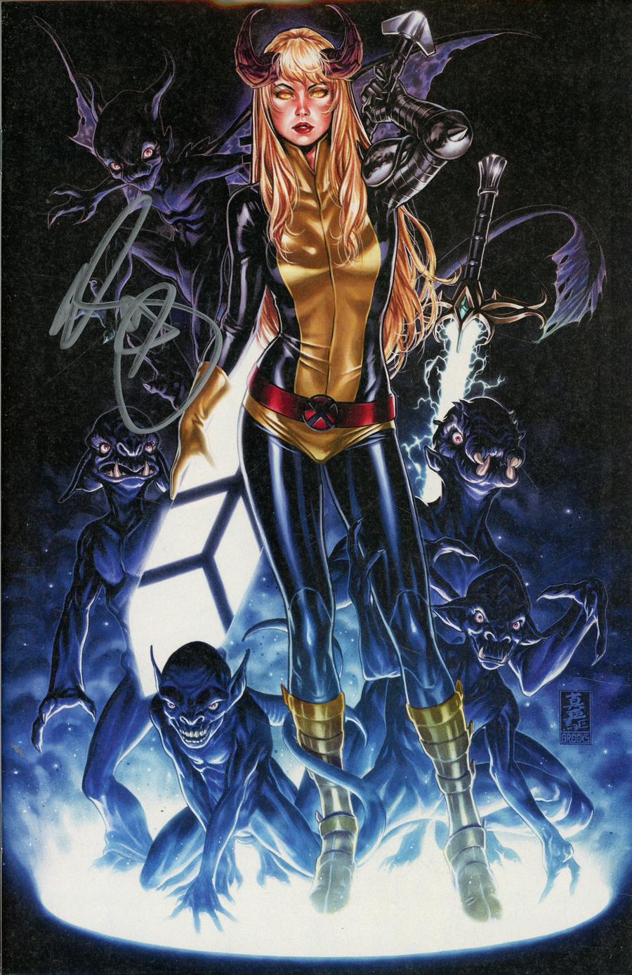 New Mutants Dead Souls #1 Cover P DF Comic Sketch Art Exclusive Mark Brooks Variant Cover Signed By Mark Brooks