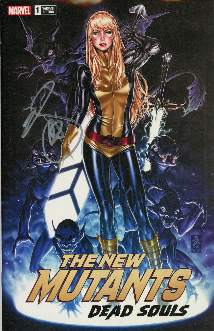 New Mutants Dead Souls #1 Cover Q DF Comic Sketch Art Exclusive Mark Brooks Darkchilde Variant Cover Signed By Mark Brooks