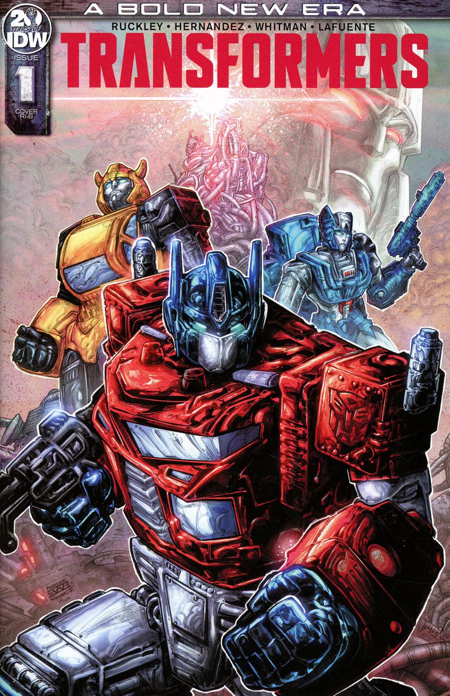 Transformers Vol 4 #1 Cover D Incentive Freddie E Williams II Variant Cover