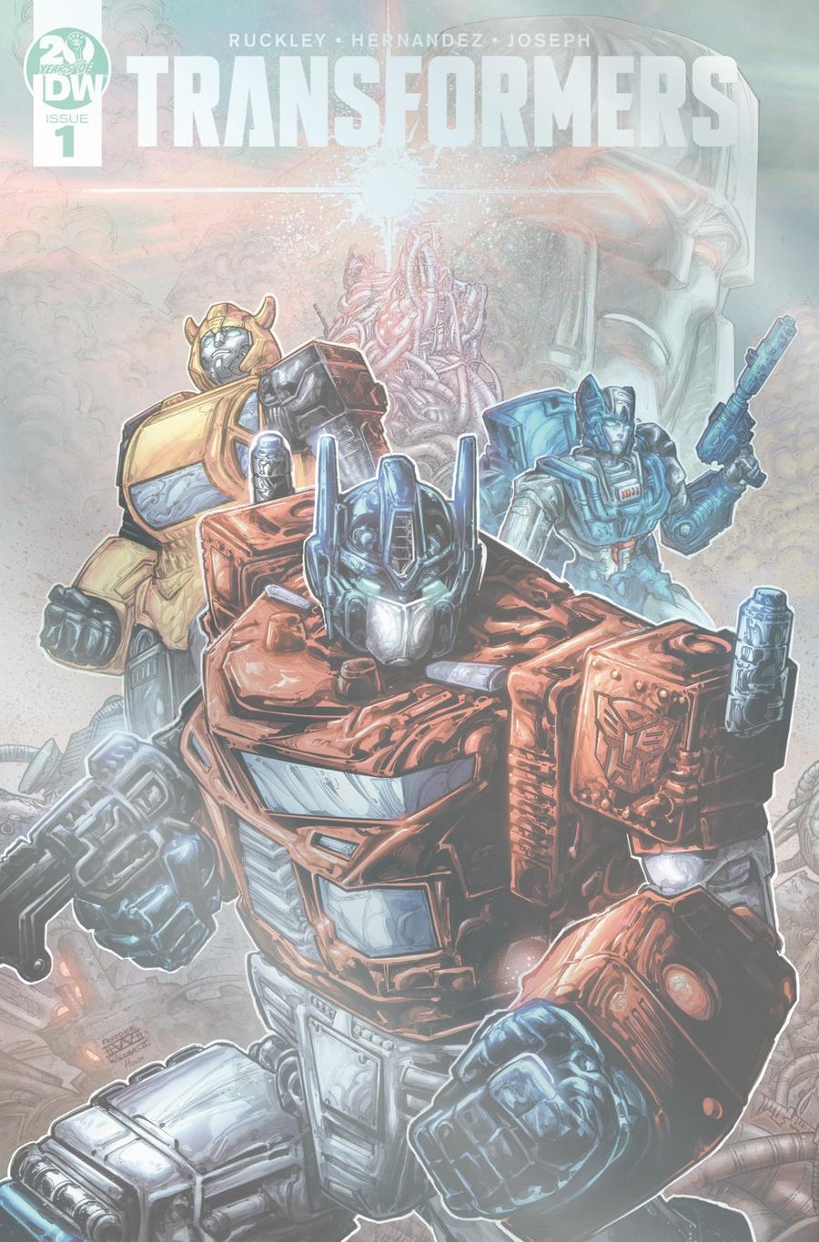 Transformers Vol 4 #1 Cover E Incentive Freddie E Williams II Special Treatment Variant Cover