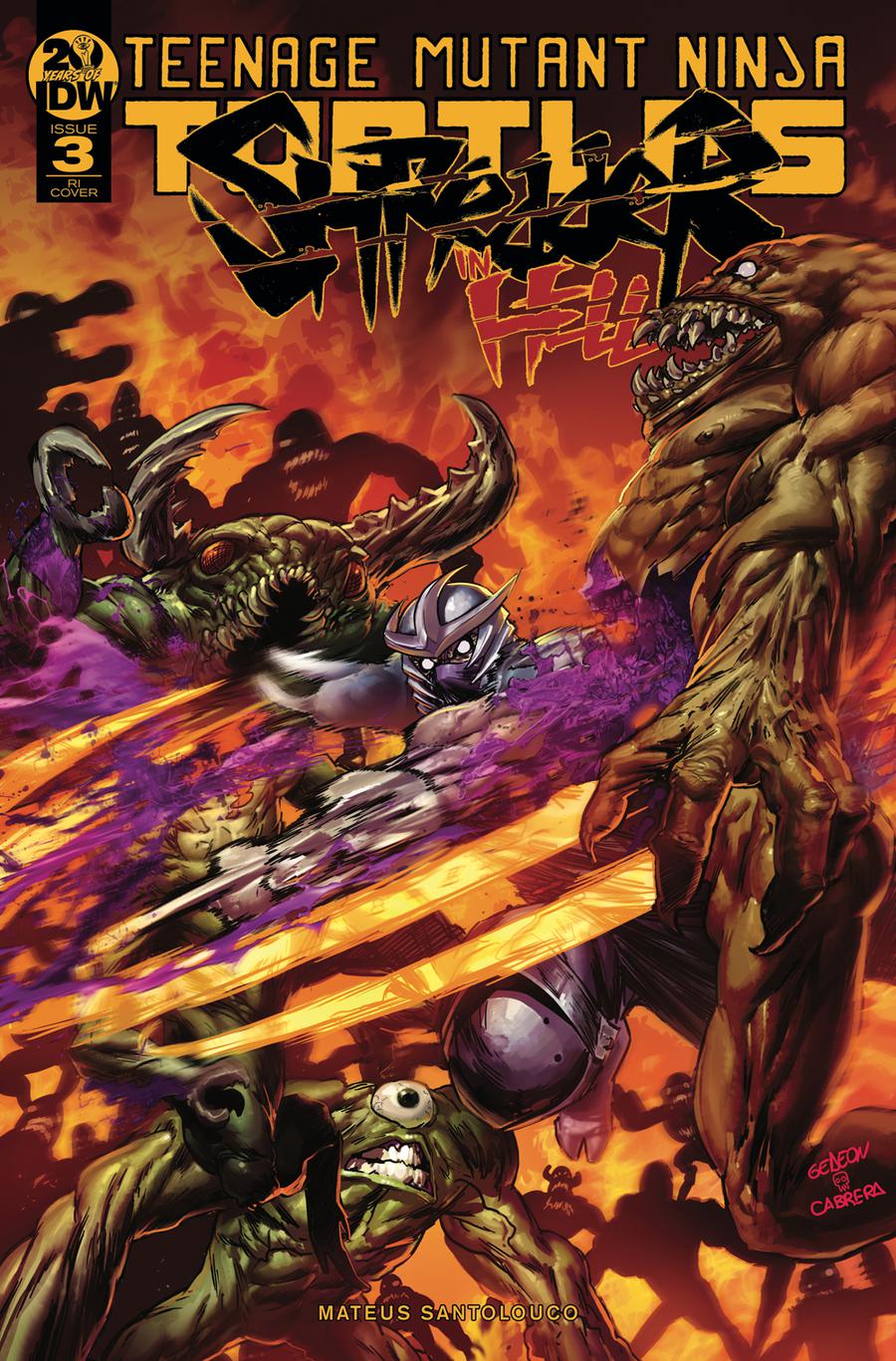 Teenage Mutant Ninja Turtles Shredder In Hell #3 Cover C Incentive Juan Gedeon Variant Cover