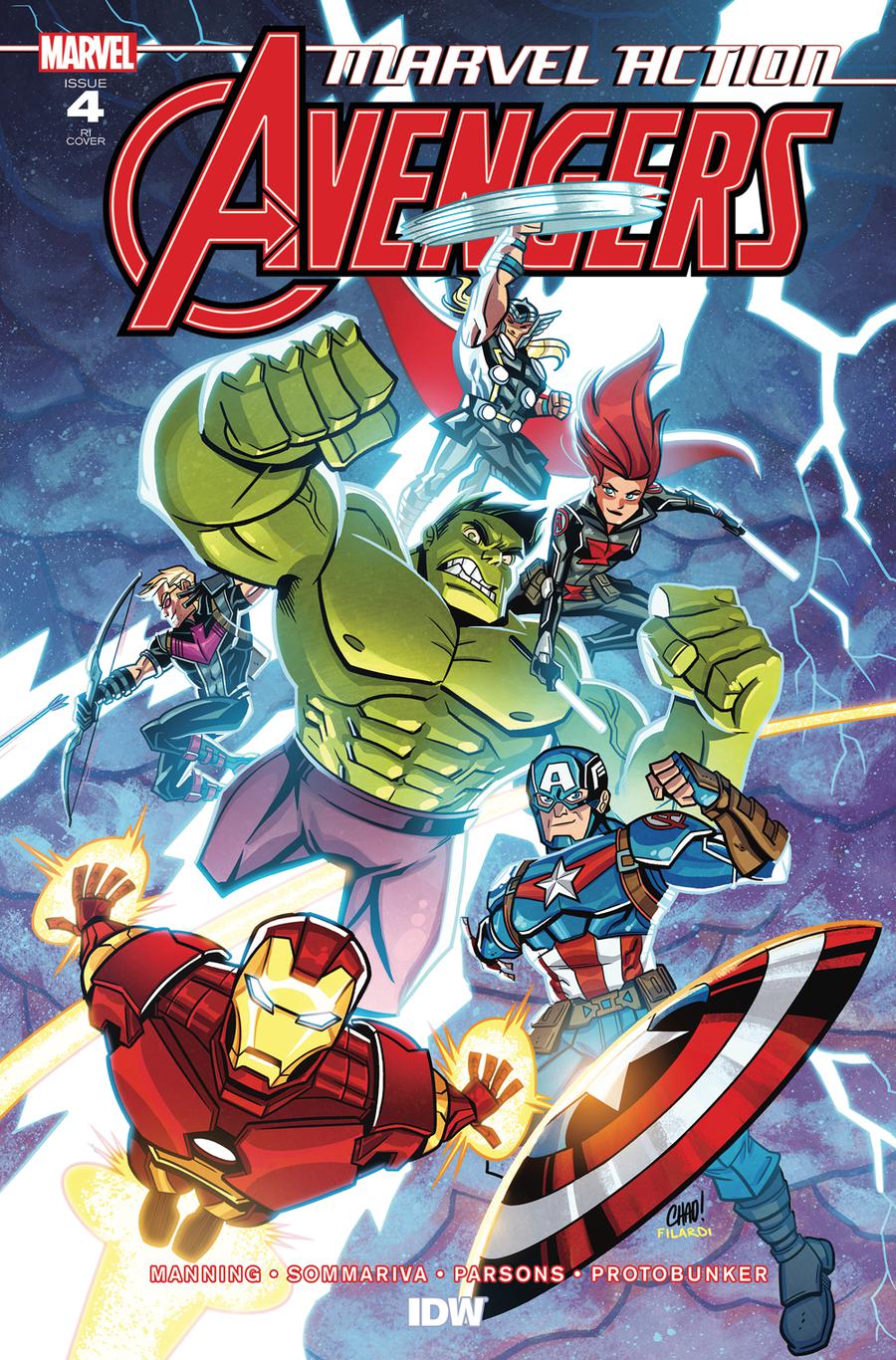 Marvel Action Avengers #4 Cover B Incentive Chad Thomas Variant Cover