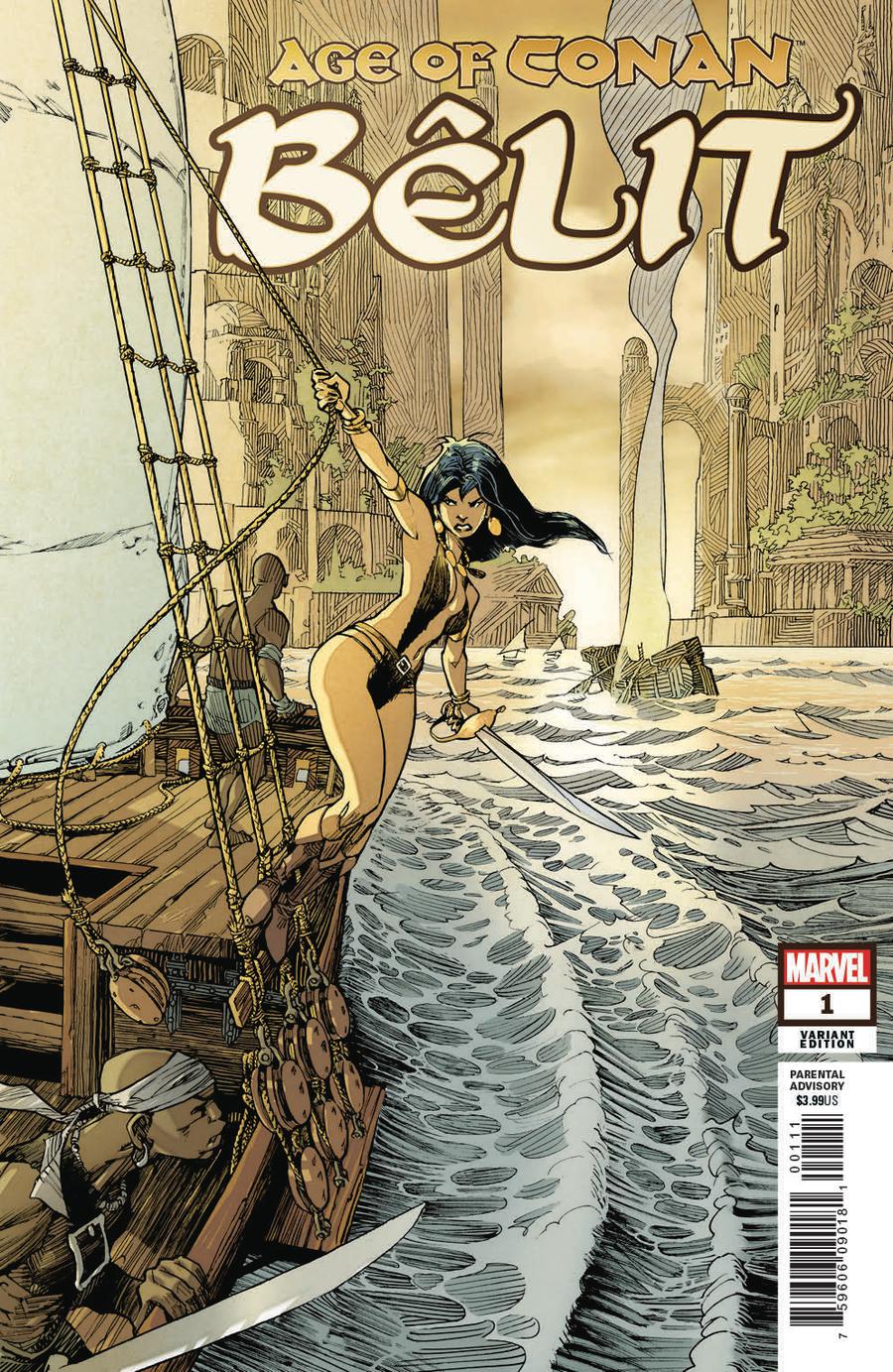 Age Of Conan Belit Queen Of The Black Coast #1 Cover D Incentive Olivier Vatine Variant Cover