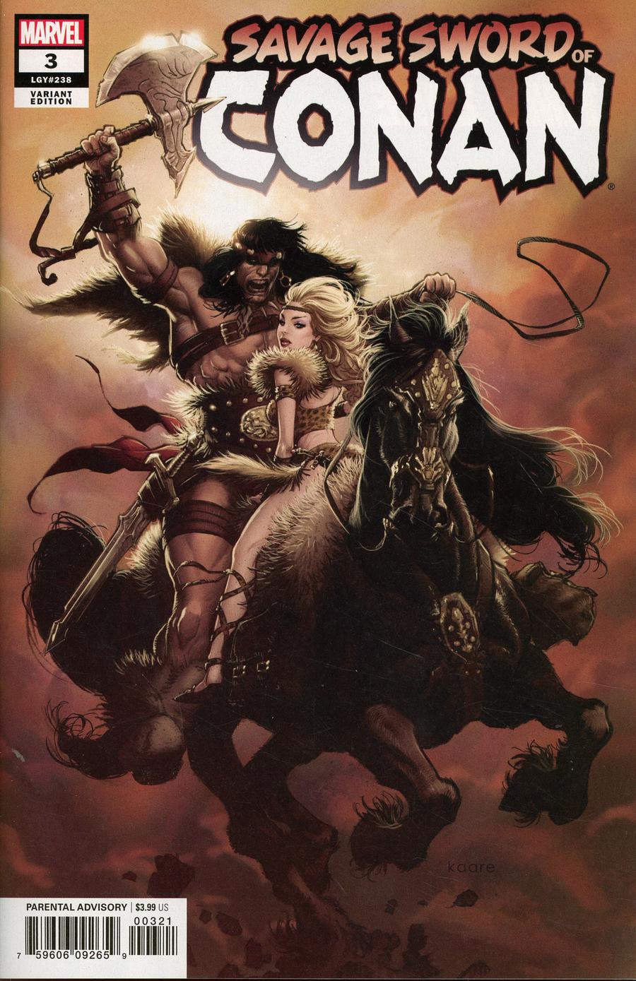 Savage Sword Of Conan #3 Cover B Incentive Kaare Andrews Variant Cover