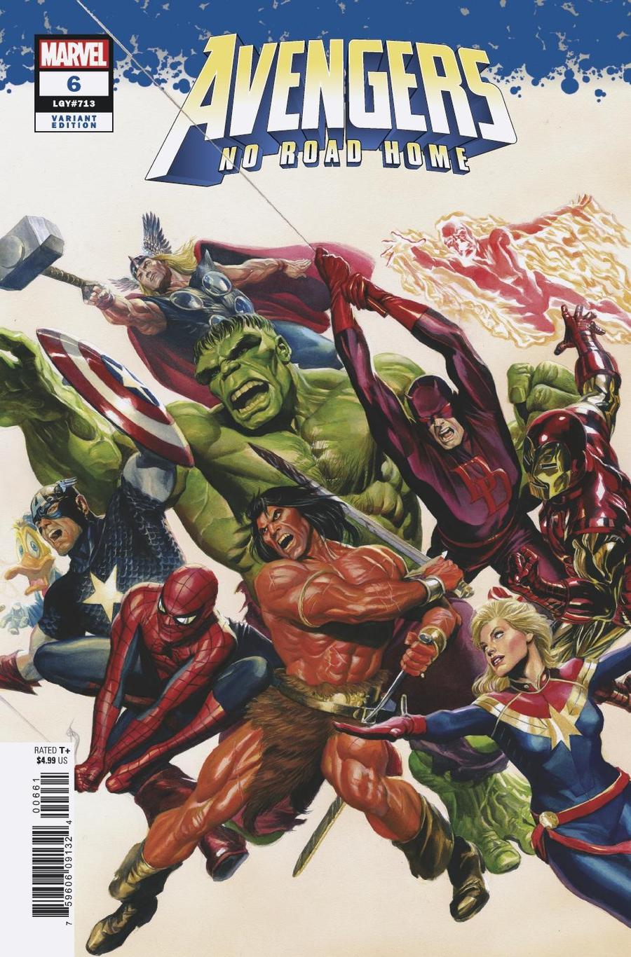 Avengers No Road Home #6 Cover E Incentive Alex Ross Variant Cover