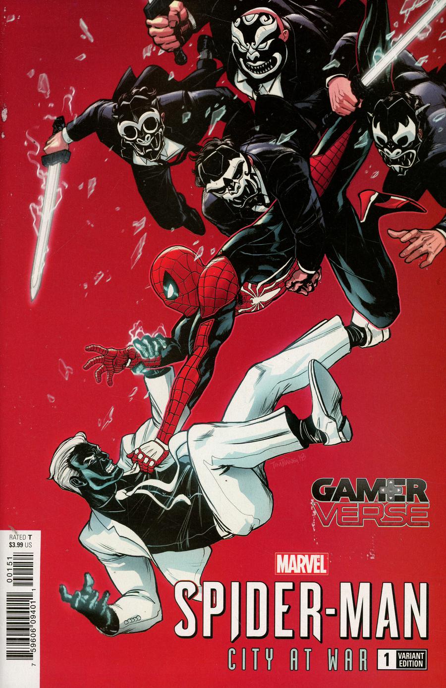 Marvels Spider-Man City At War #1 Cover D Incentive Tim Tsang Marvel Games Variant Cover