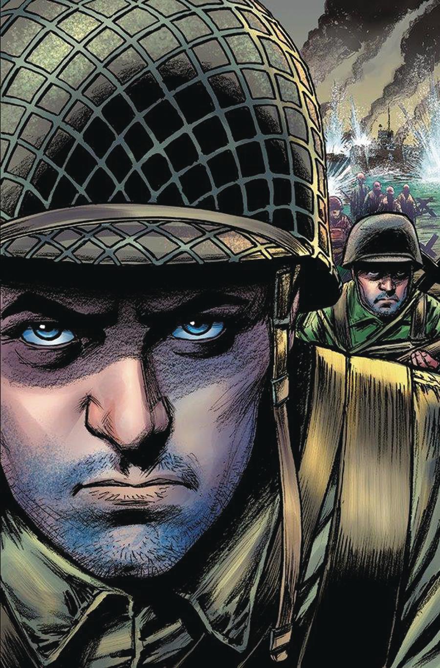 D-Day From The Pages Of Combat One Shot Cover B Variant Russ Braun Cover