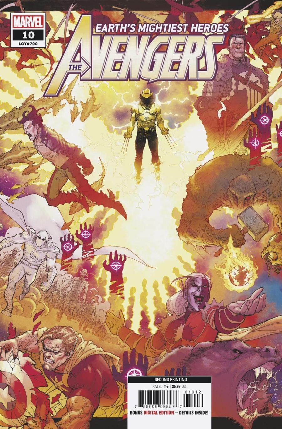 Avengers Vol 7 #10 Cover K 2nd Ptg Ed McGuinness Variant Cover (#700)