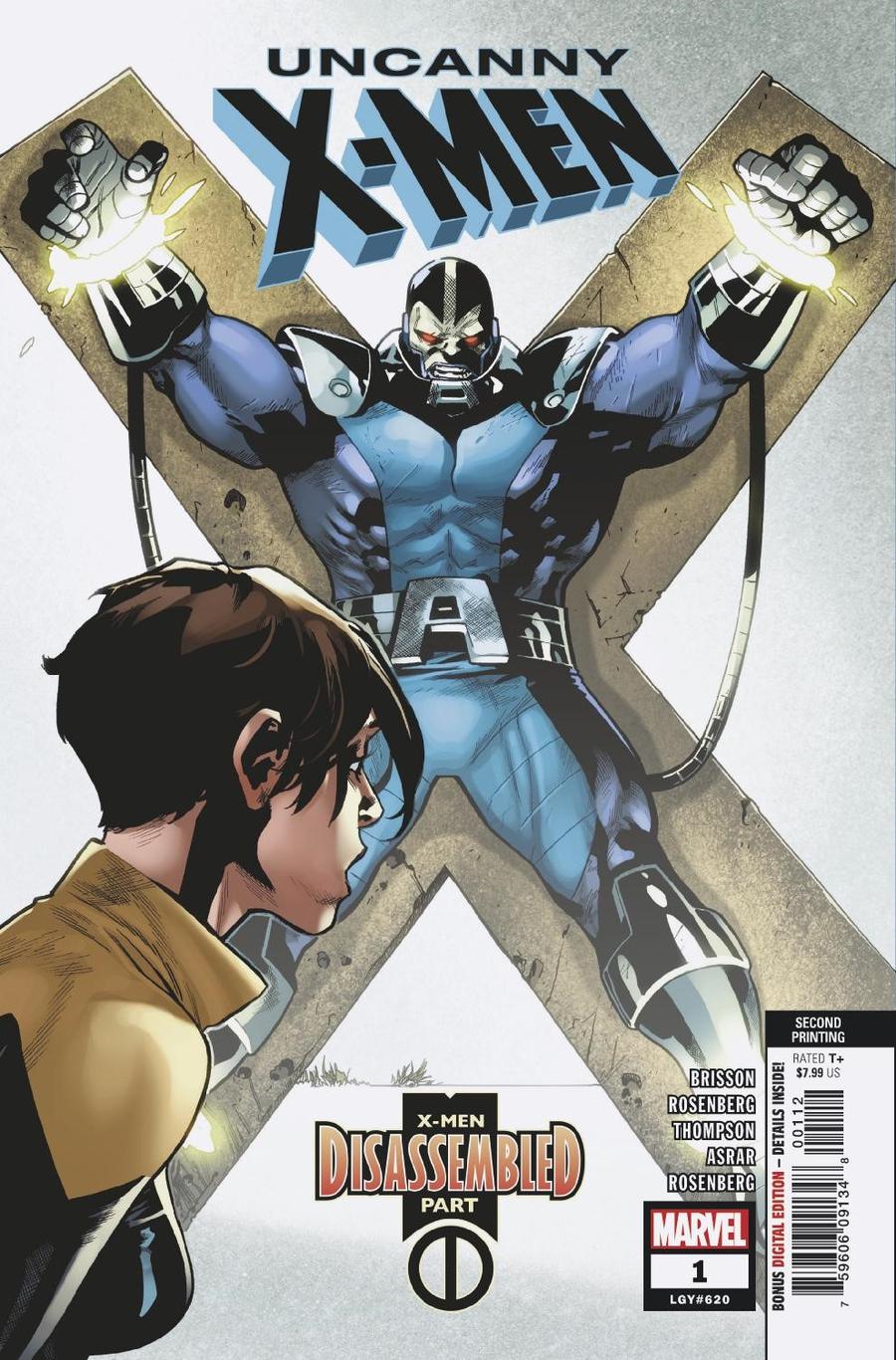 Uncanny X-Men Vol 5 #1 Cover Z-A 2nd Ptg Variant Cover