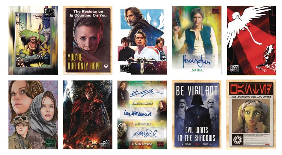 Topps 2018 Star Wars Galaxy Trading Cards Pack