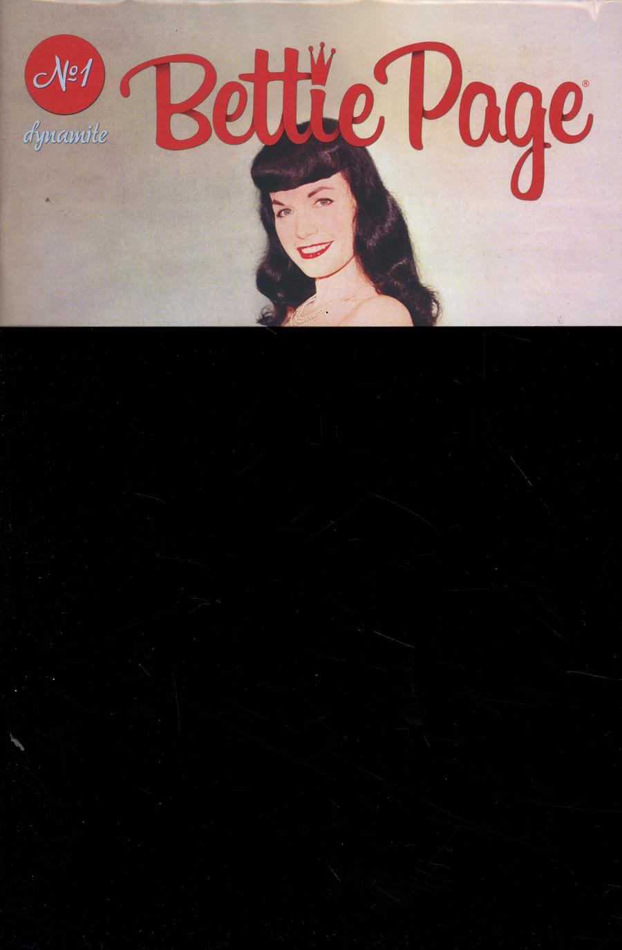 Bettie Page Vol 2 #1 Cover N Variant Black Bag Photo Cover Without Polybag