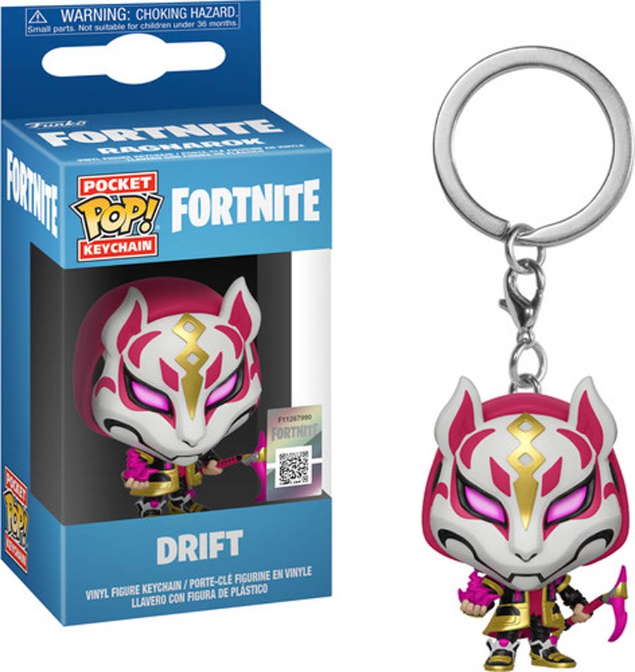 POP Fortnite Drift Vinyl Pocket Keychain