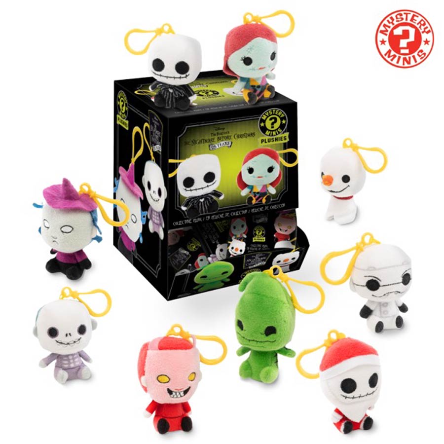 Nightmare Before Christmas Plush Keyring Mystery Minis Blind Mystery Box