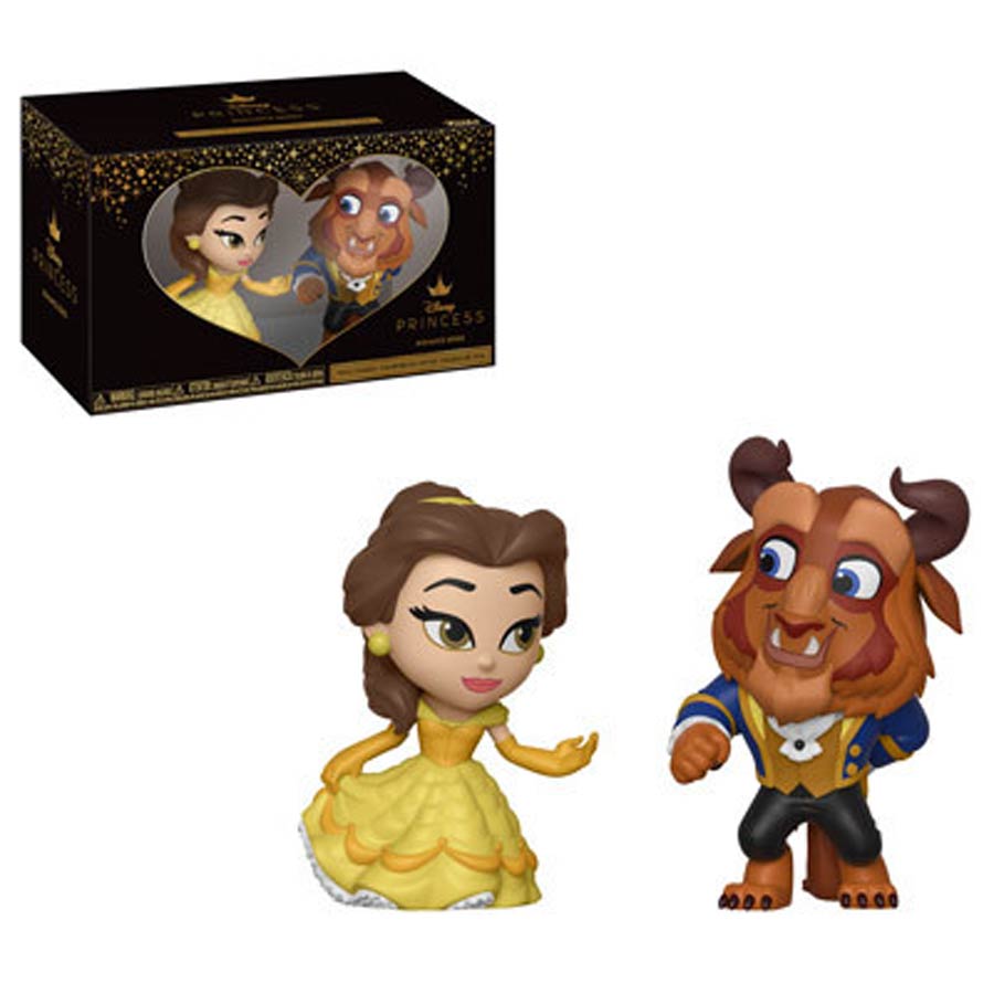 Mini Vinyl Figures Disney Beauty And The Beast Beast And Belle 2-Pack