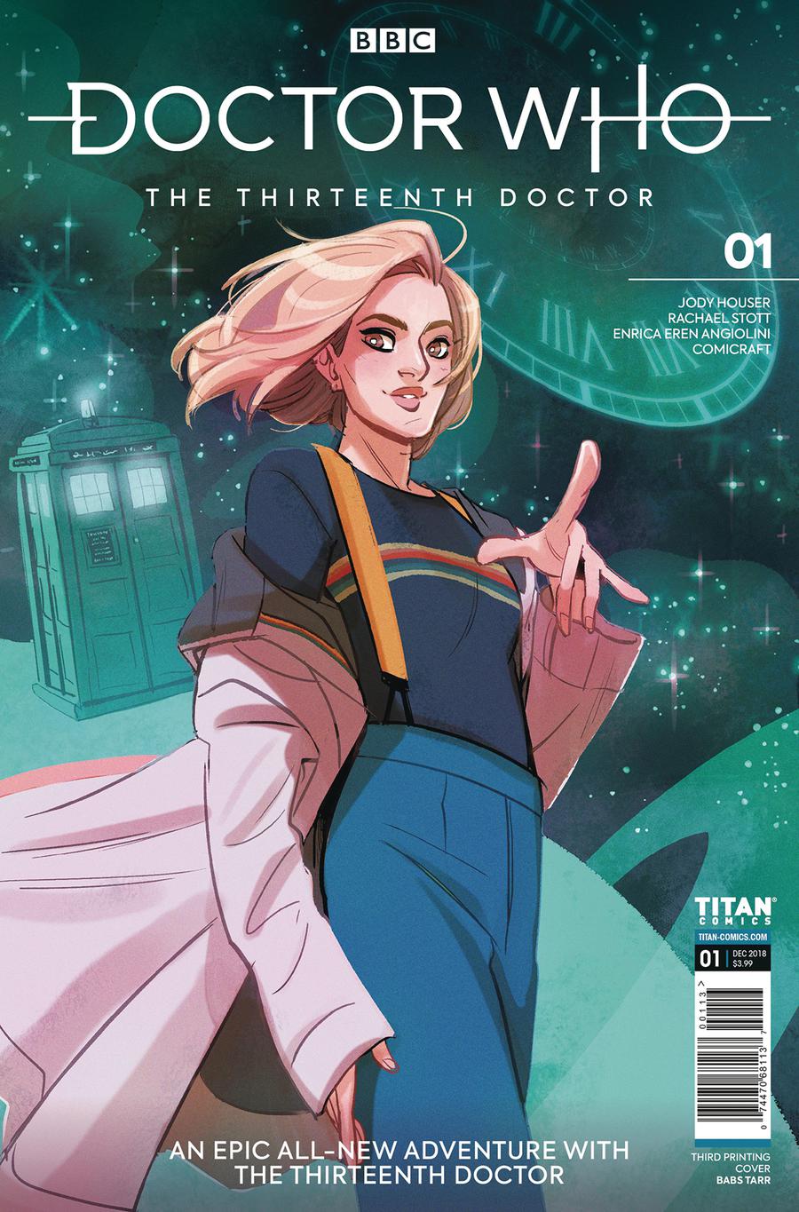 Doctor Who 13th Doctor #1 Cover Q 3rd Ptg Variant Babs Tarr Cover